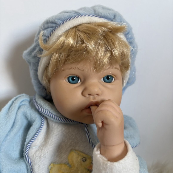 Reva Schick Baby Doll Reborn Style Realistic Newborn Vinyl Collector Doll - Picture 11 of 16